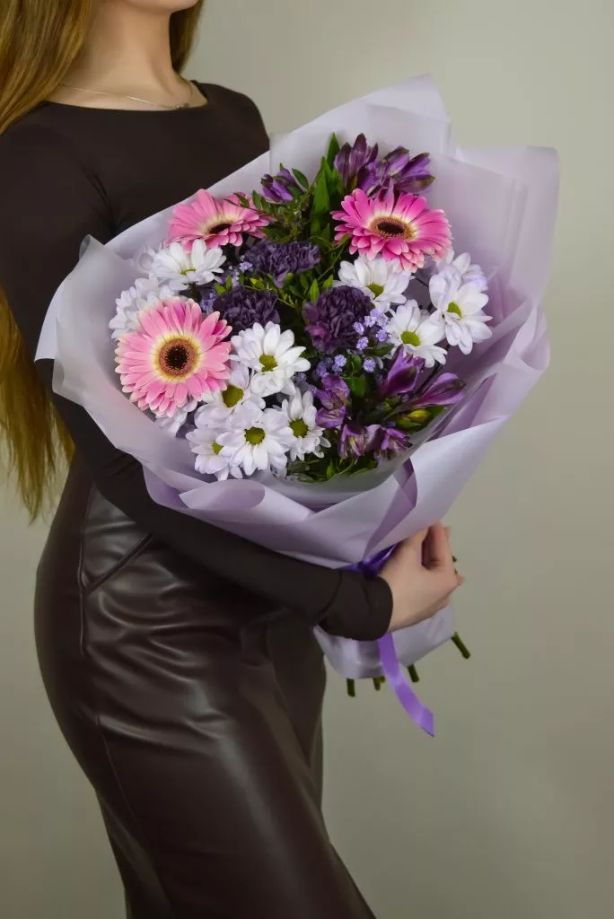сиреневая гипсофила 7 шт